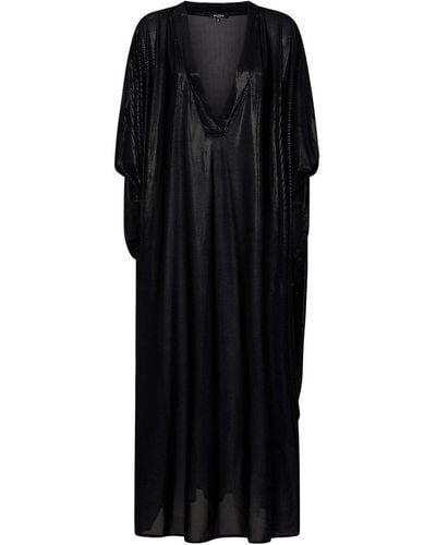 Balmain Long Dress - Black