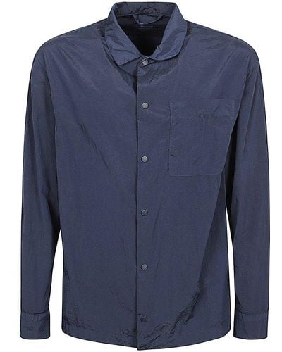 Paul & Shark Garment Dyed Overshirt - Blue