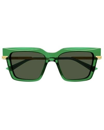 Bottega Veneta Eyewear Cat-eye Frame Sunglasses - Green