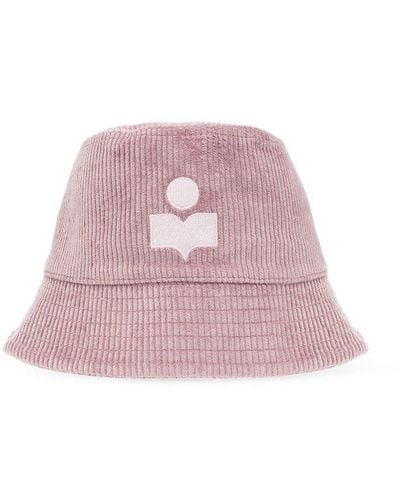 Isabel Marant 'haley' Corduroy Bucket Hat, - Pink