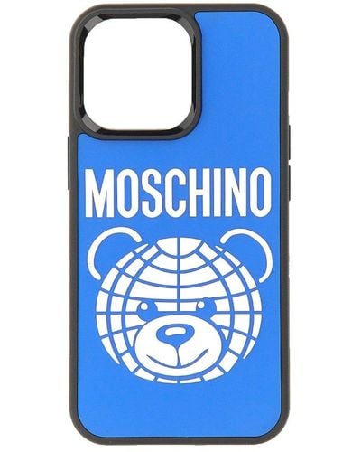 Moschino Case For Iphone 13 Pro - Blue