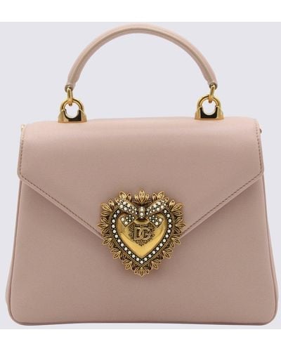 Dolce & Gabbana Devotion Logo Plaque Handbag - Pink