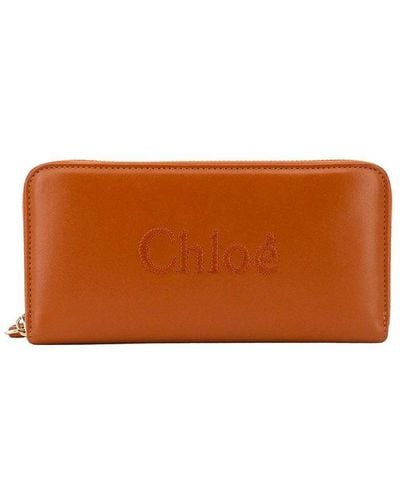 Chloé Leather Wallets - Brown