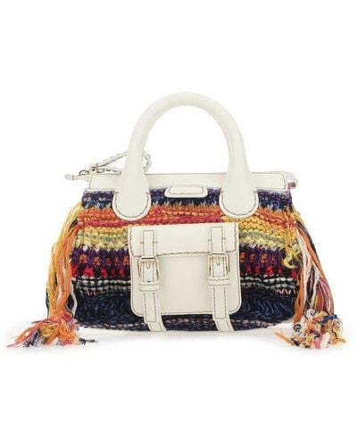 Chloé Edith Knit Mini Tote Bag - Multicolour