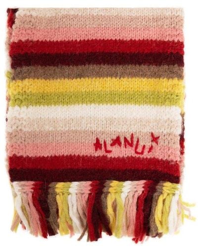 Alanui Scarf With Logo - Red