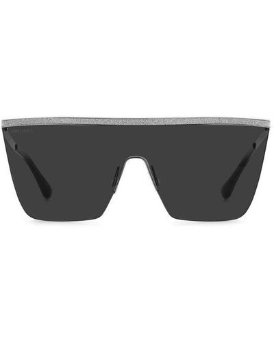 Jimmy Choo Leah Shield Frame Sunglasses - Grey