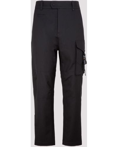 Dior Strap Detailed Cargo Trousers - Black