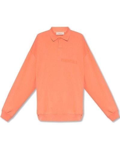 Fear Of God Sweatshirt With Collar - Orange