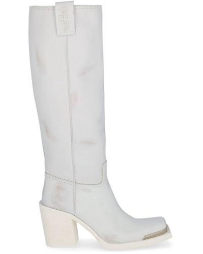 Miu Miu Knee-high boots for Women | Online Sale up to 57% off