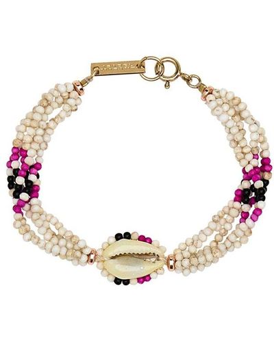 Isabel Marant Bead-detailed Bracelet - Metallic