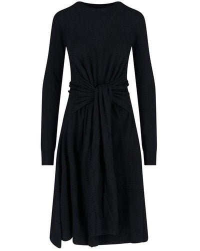 JW Anderson Knotted Midi Dress - Black