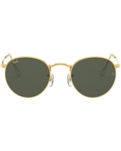 Ray-Ban Round Frame Sunglasses - Brown