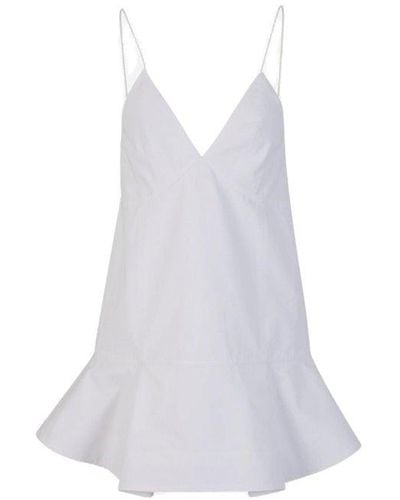 Khaite Cotton Mini Dress - White