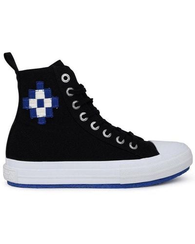 Marcelo Burlon Logo Embroidered High-top Trainers - Black