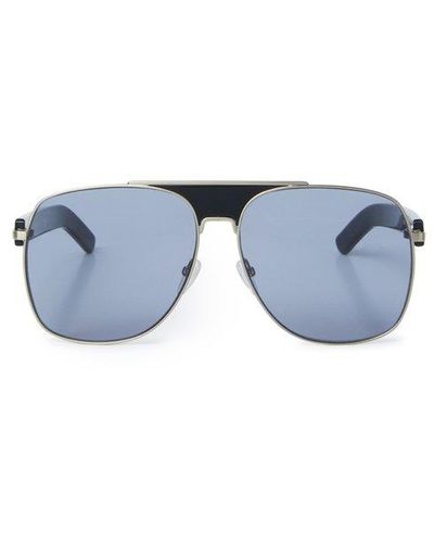 Palm Angels Bay Pilot-frame Sunglasses - Blue