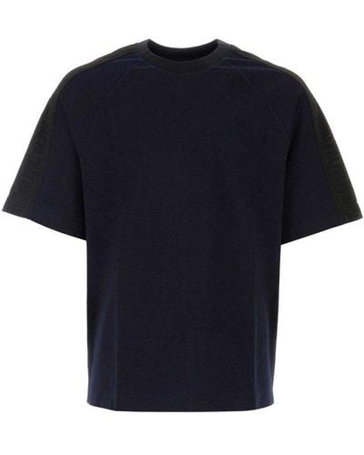 Fendi T-shirt With Logo - Blue
