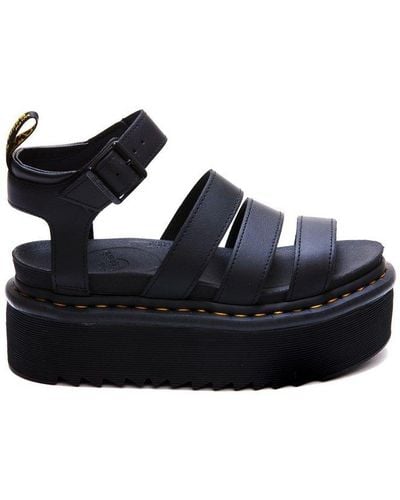 Dr. Martens Blaire Quad Hydro Open Toe Sandals - Black