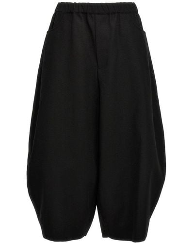 COMME DES GARÇON BLACK Oversized Drop-crotch Trousers - Black