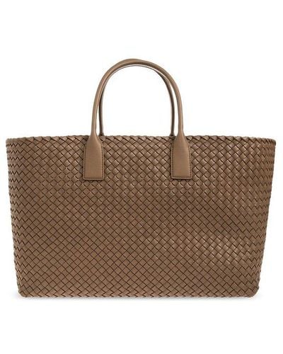 Bottega Veneta 'cabat Large' Shopper Bag, - Brown