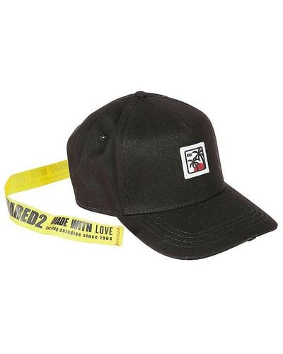 DSquared² Logo-patch Baseball Cap - Black