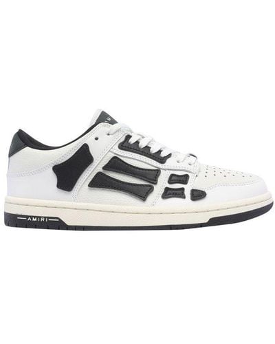 Amiri Skel Panelled Leather Low-top Sneakers - White