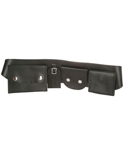 Comme des Garçons Pocket Embellished Buckle-fastened Belt - Black