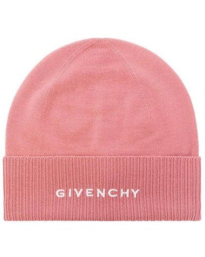 Givenchy Beanie With Logo - Pink
