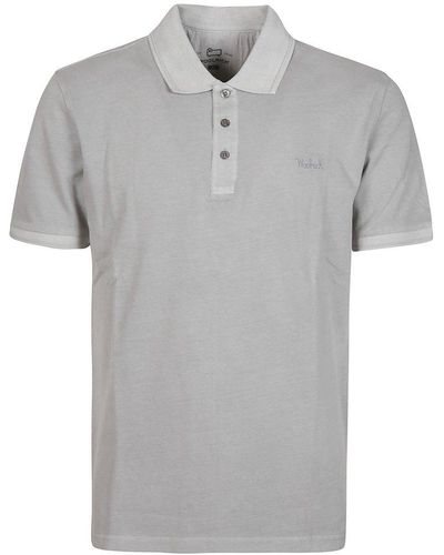 Woolrich Short Sleeve Mackinack Polo Shirt - Grey