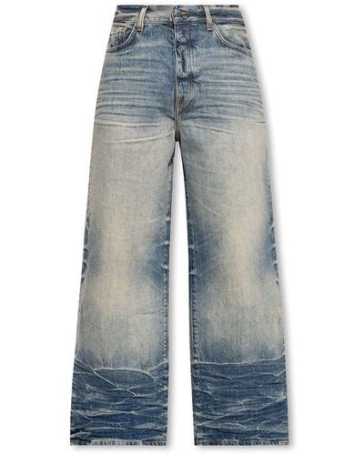 Amiri Jeans With Vintage Effect - Blue
