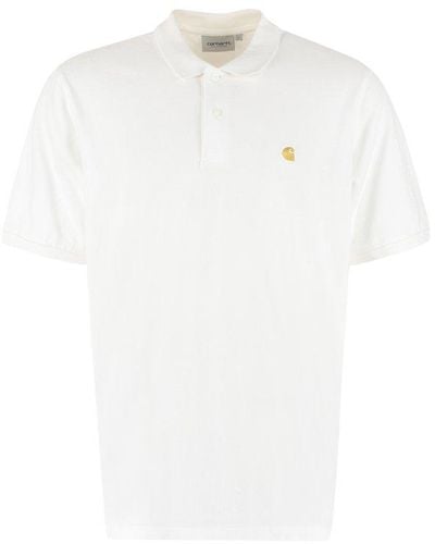 Carhartt Chase Cotton Piqué Polo Shirt - White