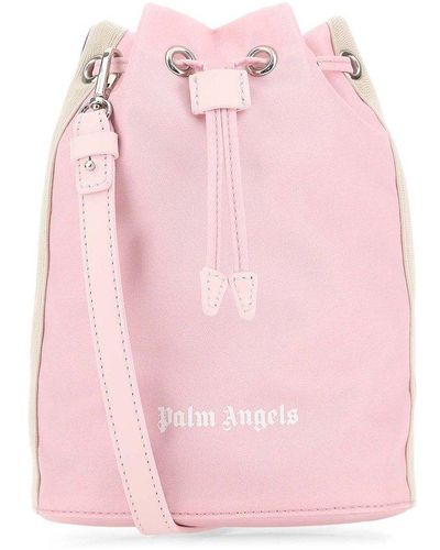 LEATHER BRIDGE BAG in black - Palm Angels® Official