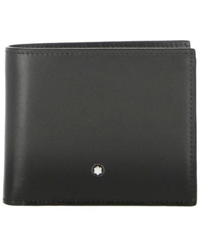 Montblanc Logo Patch Bi-fold Wallet - Black