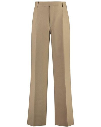 Gucci Fluid Drill Tailored Trousers - Natural