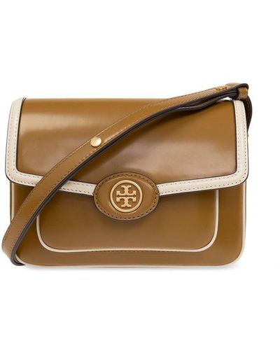 Tory Burch Emerald Green Saffiano Leather Robinson Flap Shoulder Bag For  Sale at 1stDibs