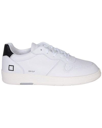 Date Court Lace-up Sneakers - White
