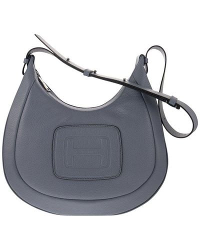 Hogan H Bag Embossed Mini Shoulder Bag - Grey