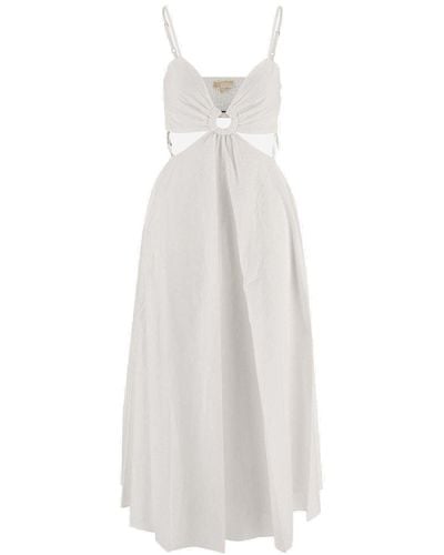 Michael Kors Cut-out Sleeveless Dress - White
