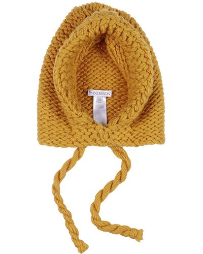 JW Anderson Knitted Hood - Yellow