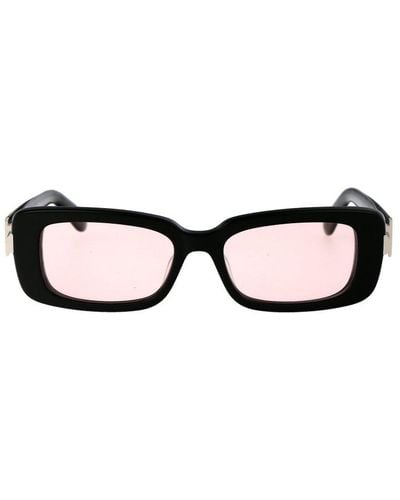 Ferragamo Rectangular Frame Sunglasses - Natural