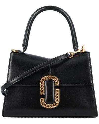 Marc Jacobs Chain-link Detailed Tote Bag - Black