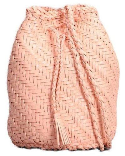Dragon Diffusion Pompom Double Jump Bucket Bag - Pink