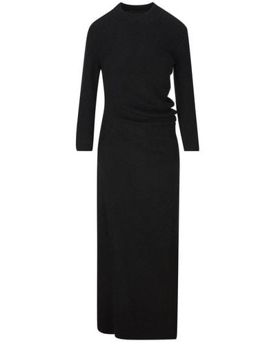 Loro Piana Queenstown Long-sleeved Dress - Black