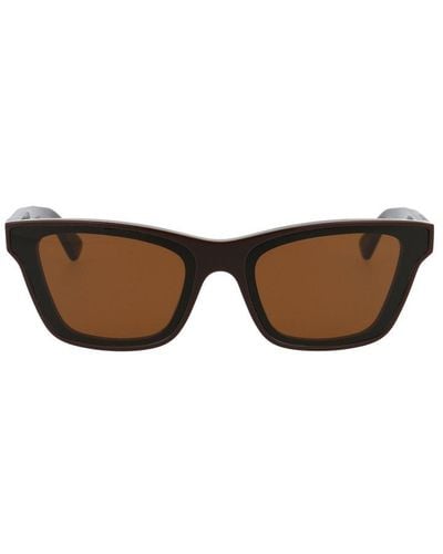 Bottega Veneta Cat-eye Frame Sunglasses - Brown