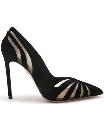 Aquazzura The Spy Pointed Toe Court Shoes - Black