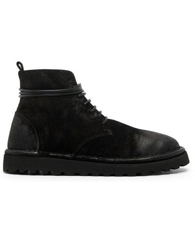 Marsèll Sancrispa Alta Pomice Lace Up Ankle Boots - Black
