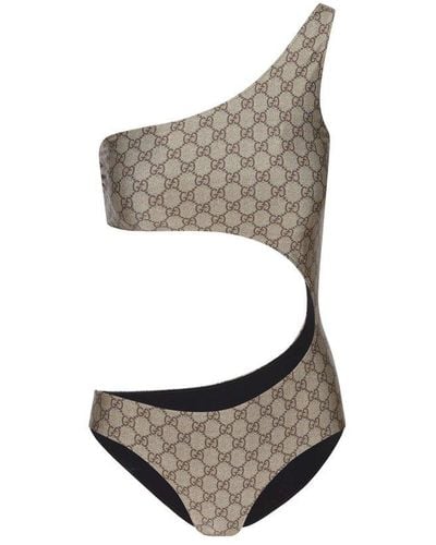 Gucci GG Stretch Jersey Swimsuit - Grey