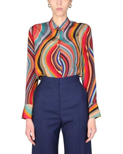 PS by Paul Smith "swirl" Shirt - Blue