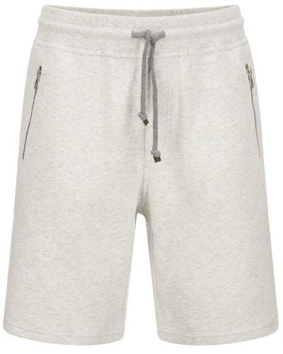 Brunello Cucinelli Drawstring Bermuda Shorts - Grey