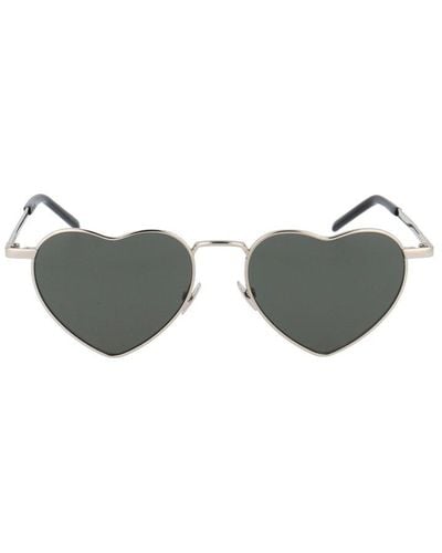 Saint Laurent Heart Frame Sunglasses - Multicolor