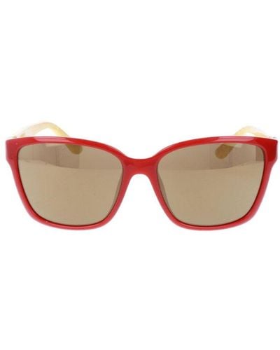 Ferragamo Square Frame Sunglasses - Red